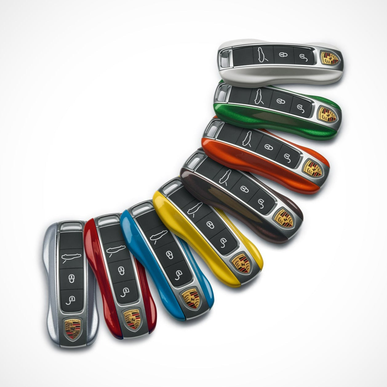 3pcs Yellow Sport Fob Remote Key Case Key Cover Modified Key Shell Replace fit P 3pcs Yellow Sport Fob Remote Key Case Key Cover Modified Key Shell Replace fit P