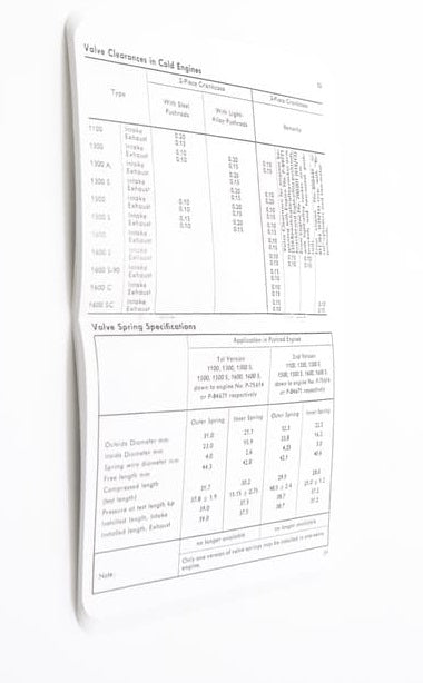 Porsche Technical Specifications Pocket Book - 356