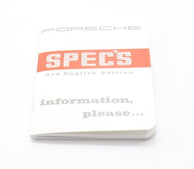 Porsche Technical Specifications Pocket Book - 356