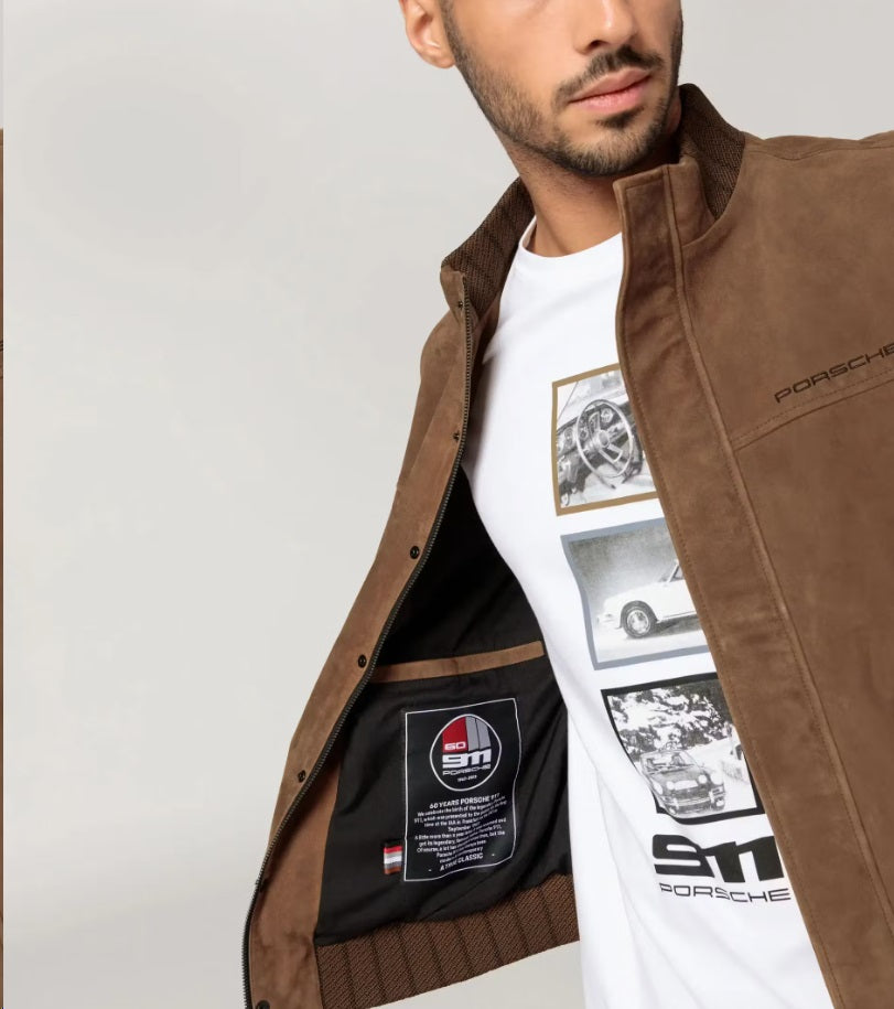 Porsche Men's Leather Jacket , Limited Edition - 60 Years Of 911