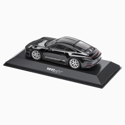 Porsche 911 S/T (992) 1:43 Scale Model Car - Black