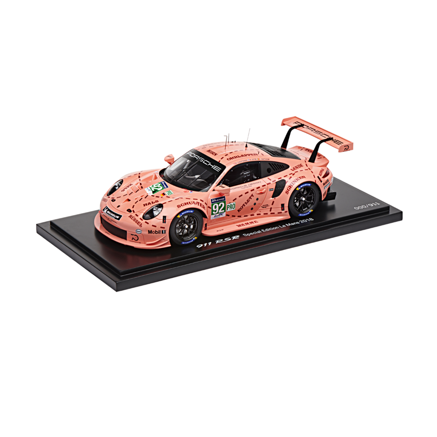 Porsche 911 RSR #92 SAU "Pink Pig" 24h Le Mans 2018 (991) Model Car 1:18