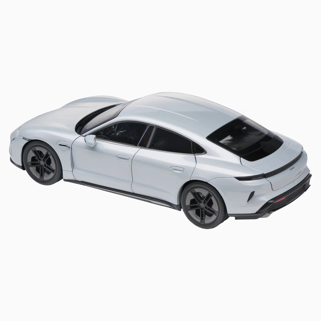 Porsche Taycan Turbo S (J1 PA) "Ice Grey Metallic" 1:18 Scale Model Car
