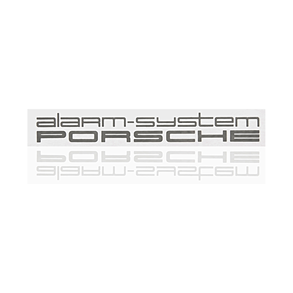 Porsche Sticker 'alarm system' - Porsche 911, 928, 944/2, 959, 968, 964 and 993