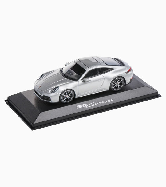 Porsche 911 Carrera Coupé (992.2) 1:43 Scale Model Car - GT Silver Metallic