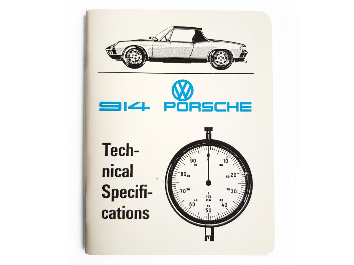 Porsche Technical Specifications Pocket Book - 914
