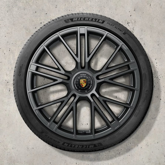 21" Panamera G3 "Turbo S" Centerlock winter set - Anthracite Gray
