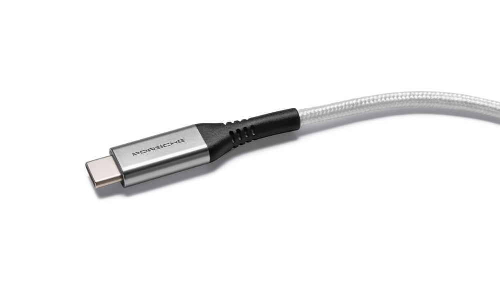Porsche USB Type-C Charging Cable - Silver