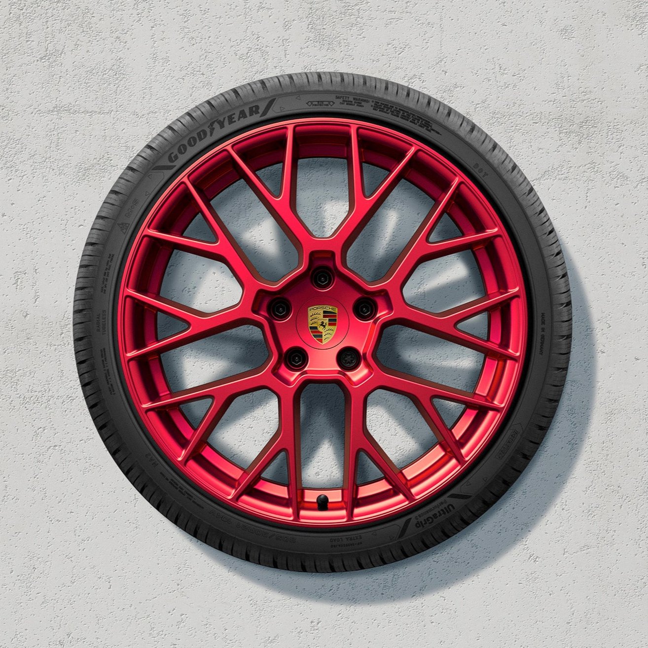 20/21-inch  RS Spyder Design Winter Set - for 911 (992.2) - in Pyro Red