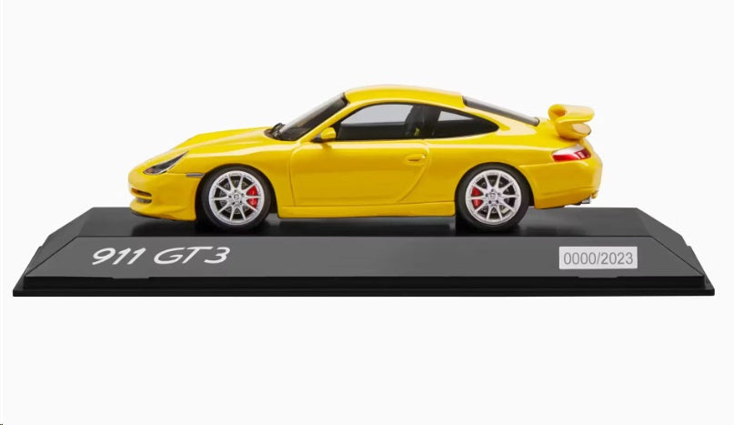 Porsche 911 GT3 (996) Model Car 1:43 Scale - Speed Yellow