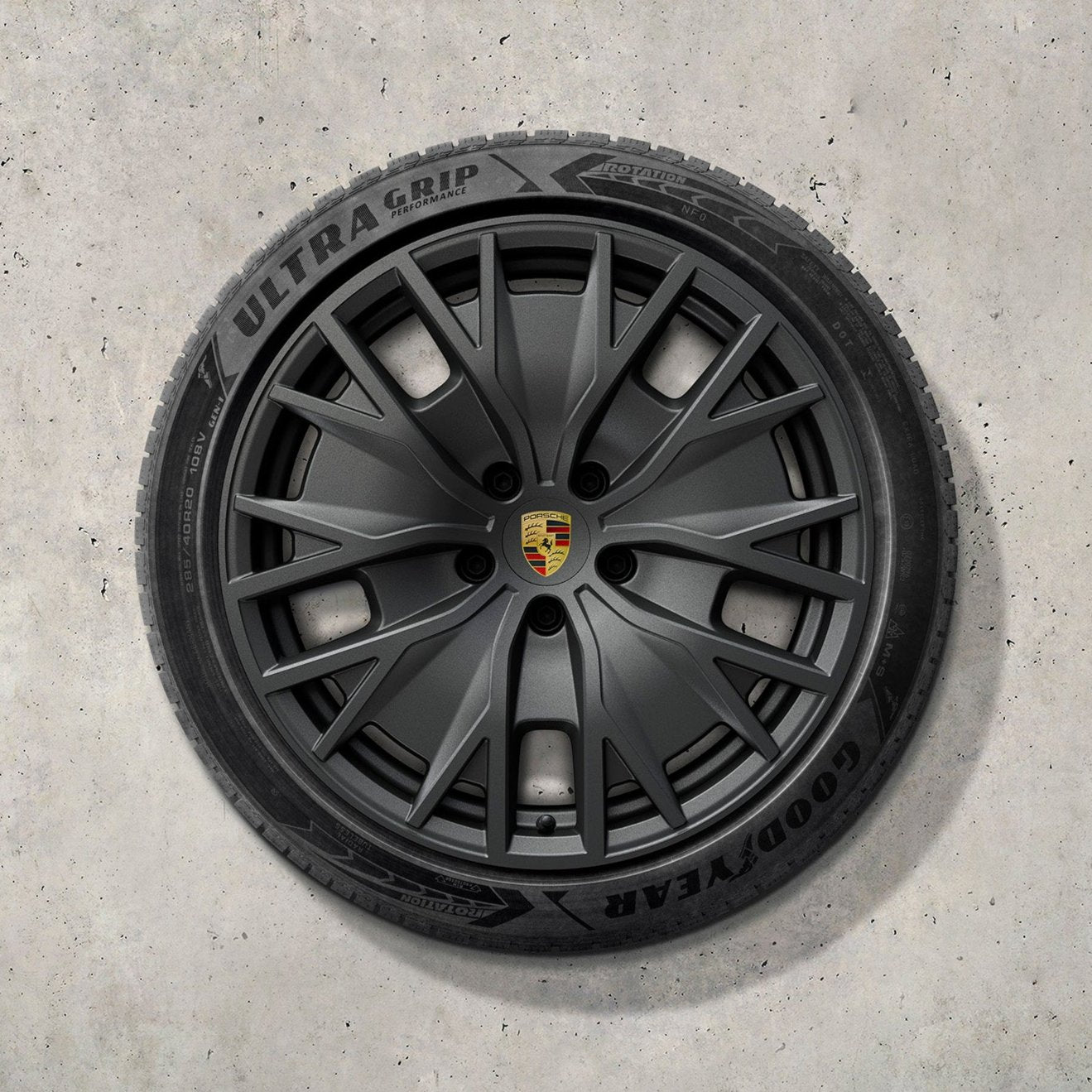 20" Taycan II "Turbo S Aero Design" Winter Set - Anthracite Grey