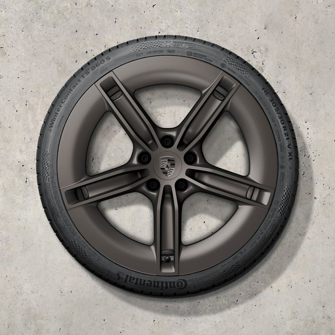 21" Taycan II "Mission E Design" Winter Set - Turbonite