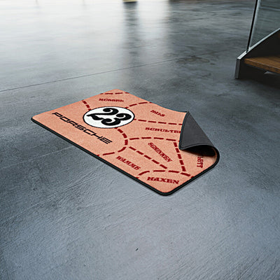 Porsche Garage Shop Mat, Carpet -  New Designs