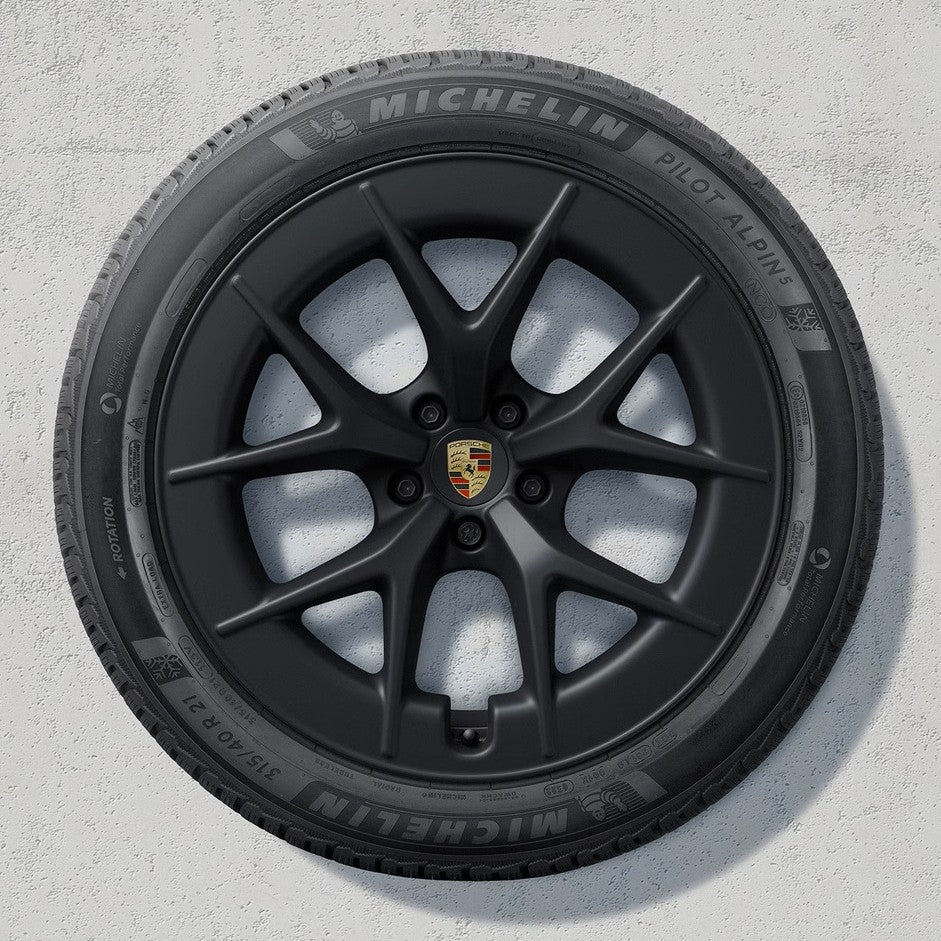 21" Cayenne E4 RS Spyder Design winter set - Black (satin-gloss)