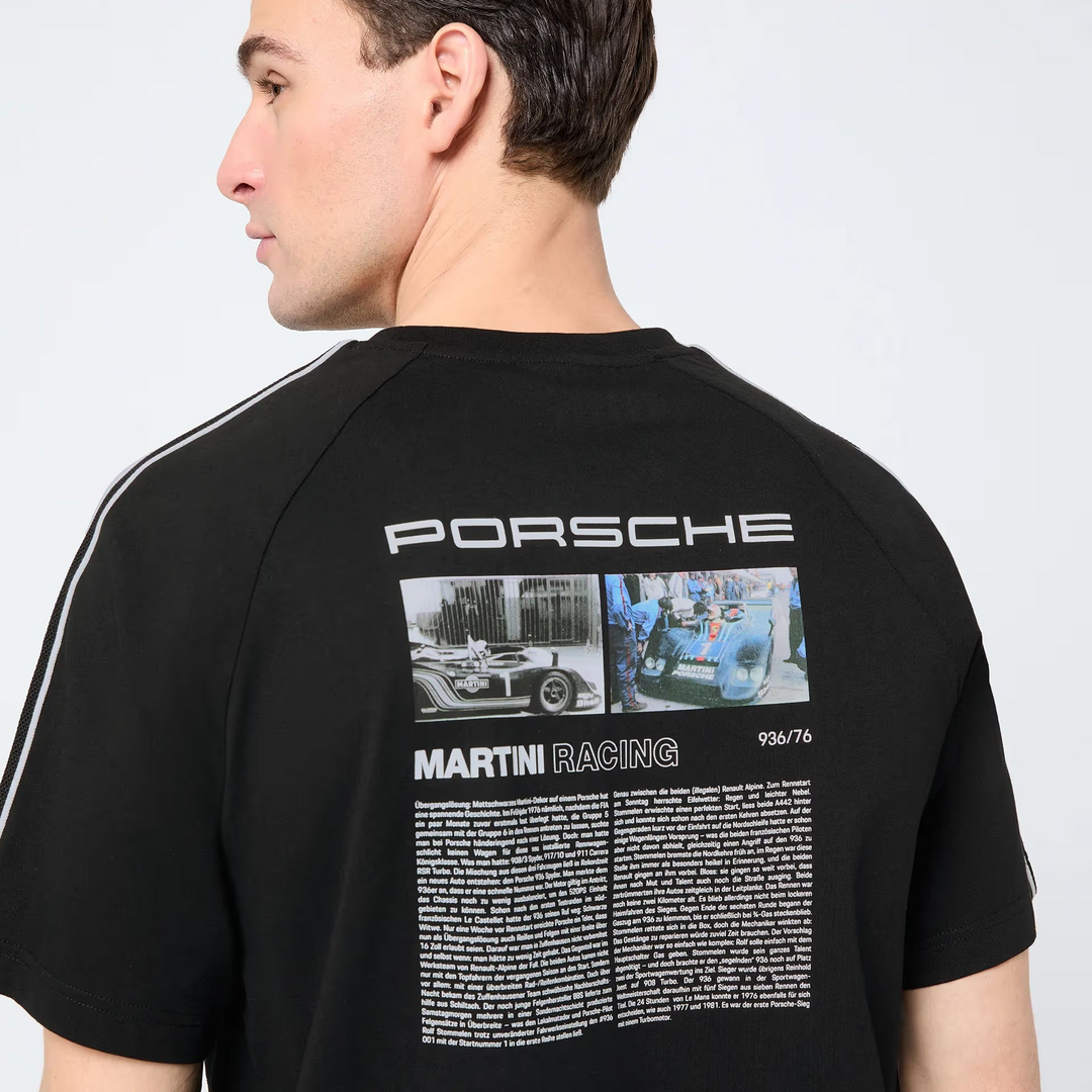 Porsche Men's T-Shirt (Black) - Martini Racing