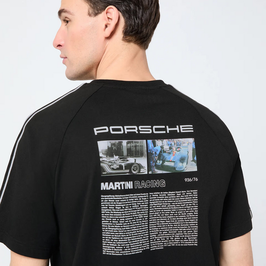 Porsche Men's T-Shirt (Black) - Martini Racing