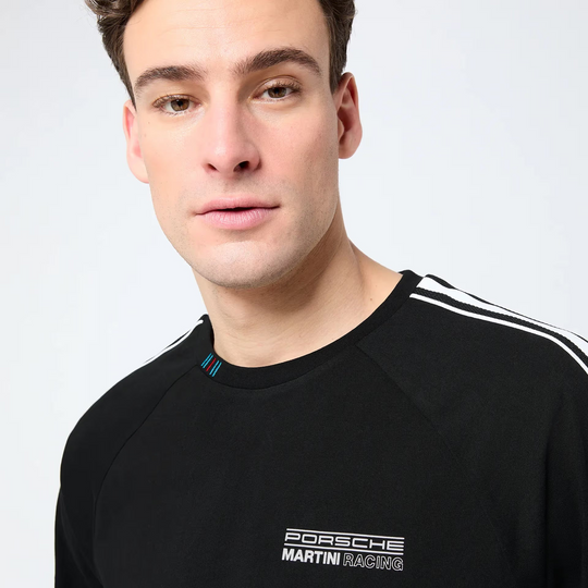 Porsche Men's T-Shirt (Black) - Martini Racing