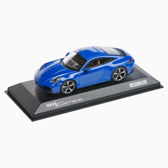 Porsche 911 Carrera Coupé (992.2), 1:43 Scale Model Car - Lugano Blue