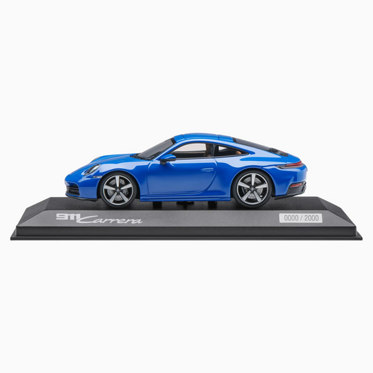 Porsche 911 Carrera Coupé (992.2), 1:43 Scale Model Car - Lugano Blue