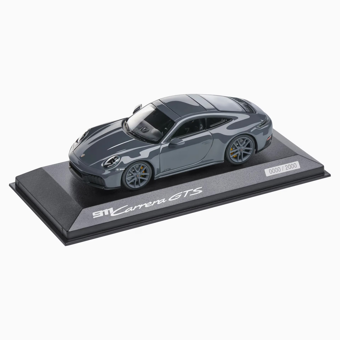 Porsche 911 Carrera GTS Coupé (992.2), 1:43 Scale Model Car - Grey Neo