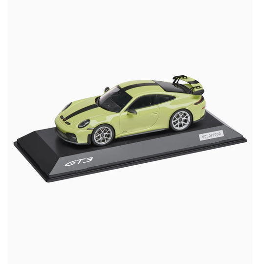 Porsche 911 GT3 (992.2) , 1:43 Scale Model Car - Cartagena Yellow Metallic
