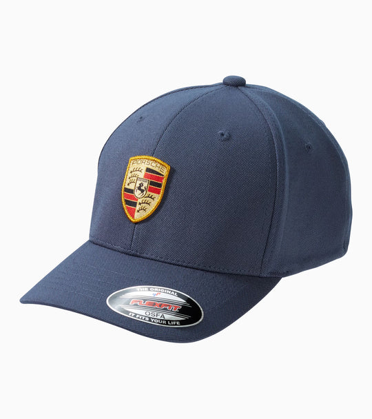 Porsche Crest Baseball Hat - Flex Fit Dark Blue