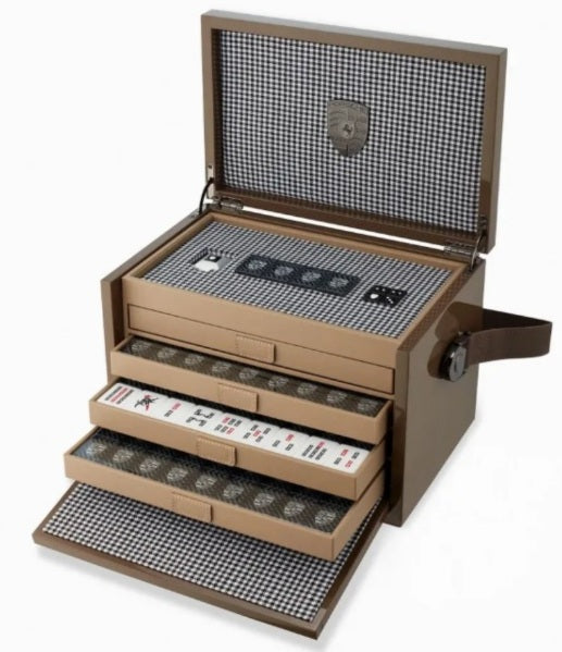 Porsche Mahjong Game Set With Wooden Box