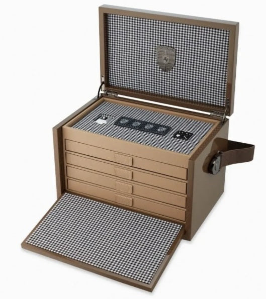 Porsche Mahjong Game Set With Wooden Box