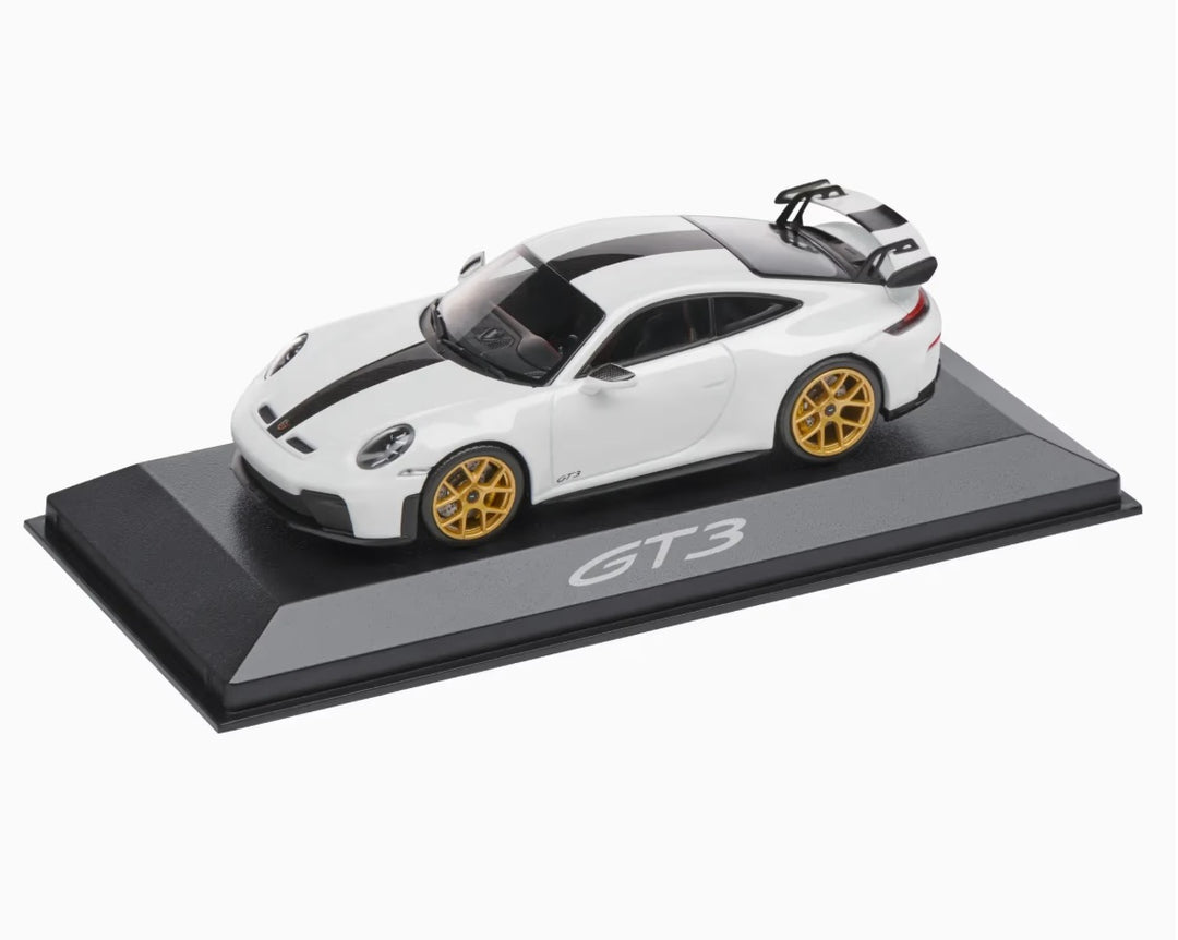 Porsche 911 GT3 (992.2) 1:43 Scale Model Car - White