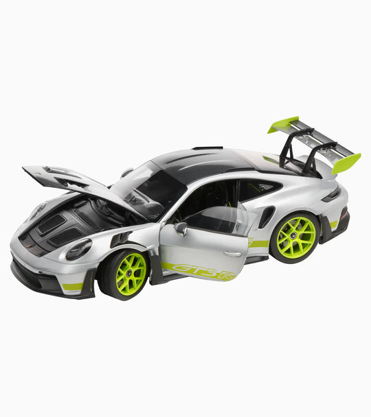 Porsche Openable 911 GT3 RS (992) 1:18 Scale - GT Silver