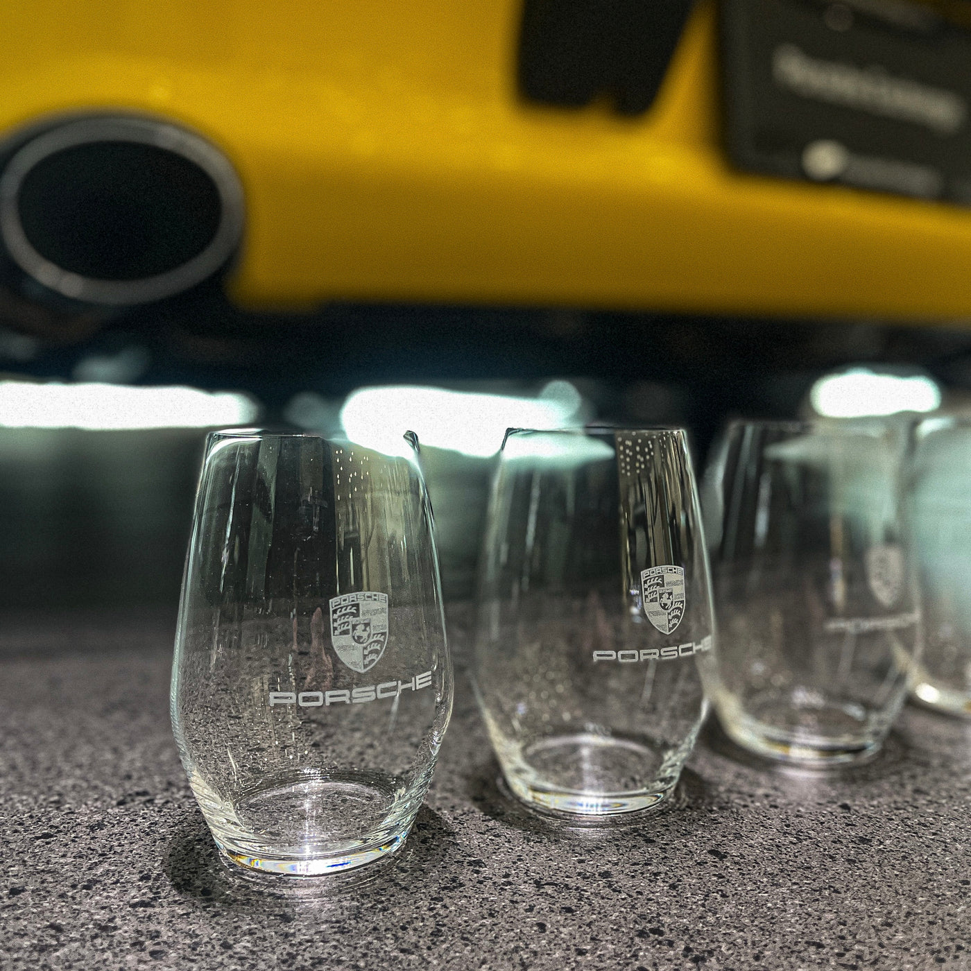 Porsche Stemless Wine Glasses - Set Of 4