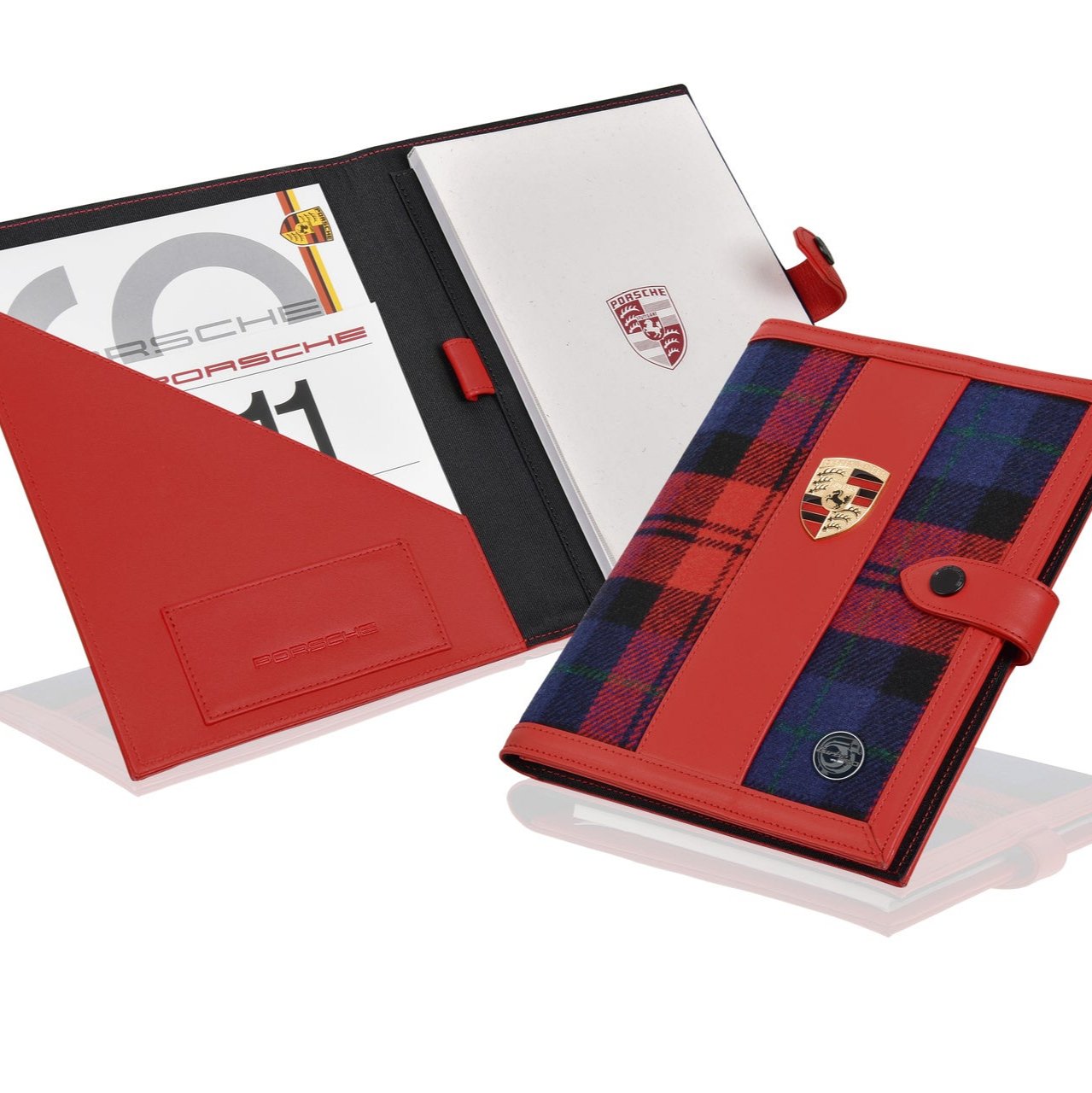 Porsche 50 Years of 911 Turbo Document Folder - Red