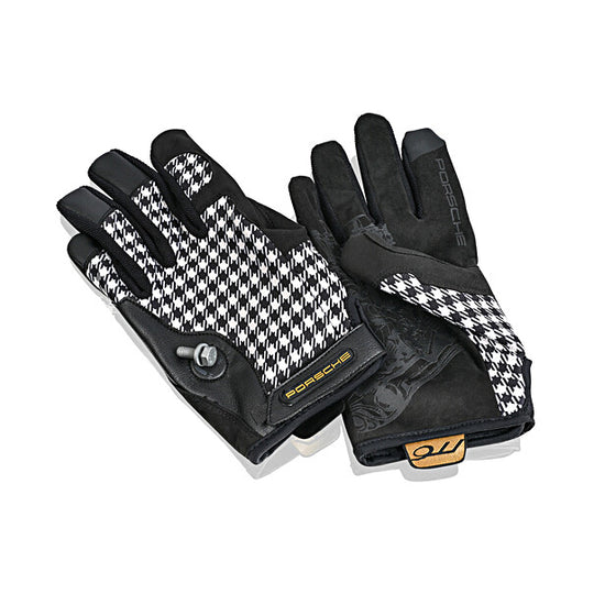 Porsche Assembly Gloves (Black/White) - Pepita