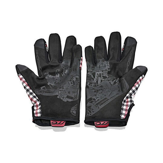 Porsche Assembly Gloves (Black/Red) - Pepita