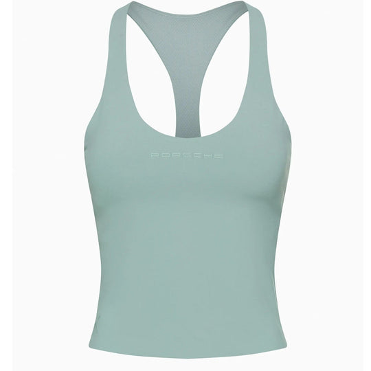 Porsche Crop Top Tank Top (Shade Green) - Cayenne Electric Urban