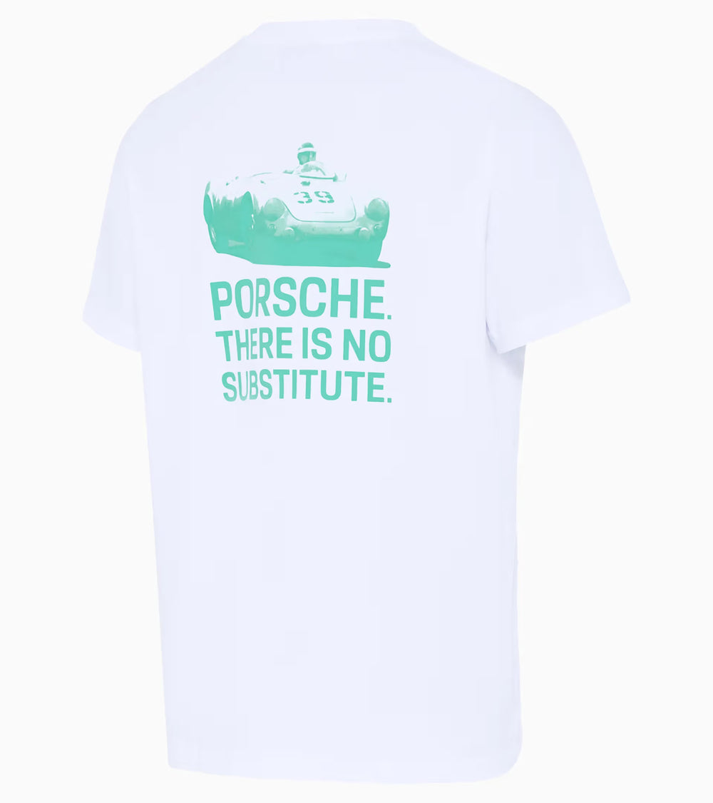 Porsche Men's T-Shirt (White) - There Is No Substitute