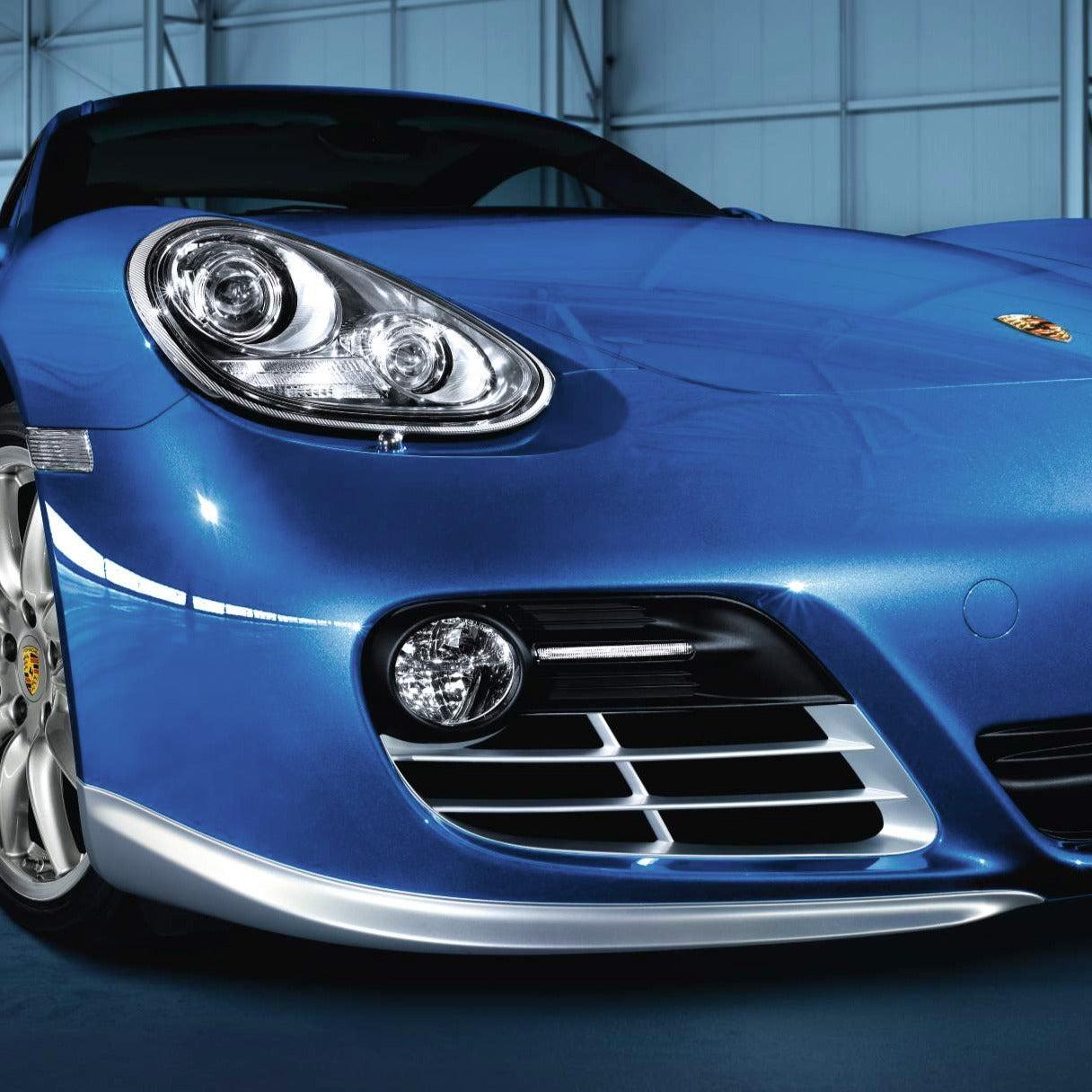 Porsche Spoiler Lip in Matt Aluminum Look