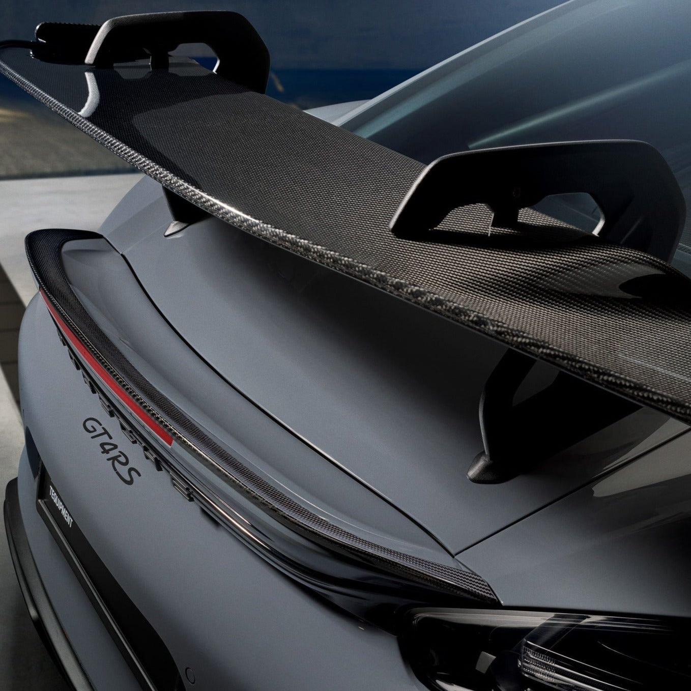 Porsche Carbon Rear Spoiler Attachment for GT4 RS – Porsche Exchange