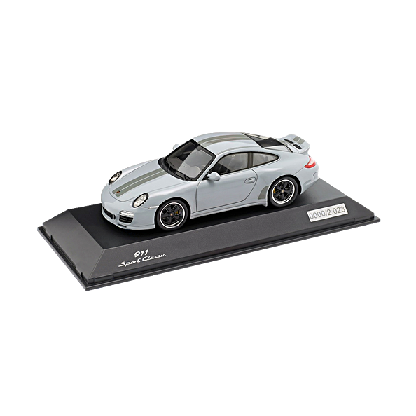 Porsche 911 Sport Classic (997) 1:43 Scale Model Car - Gray