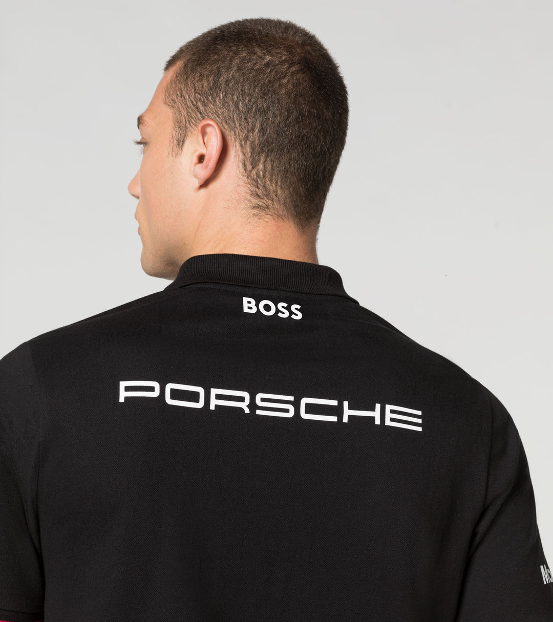 Porsche Men's Boss Polo (Black) - Motorsport