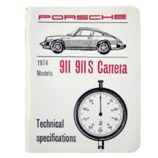 Porsche Technical Specifications Pocket Book - 911/911S