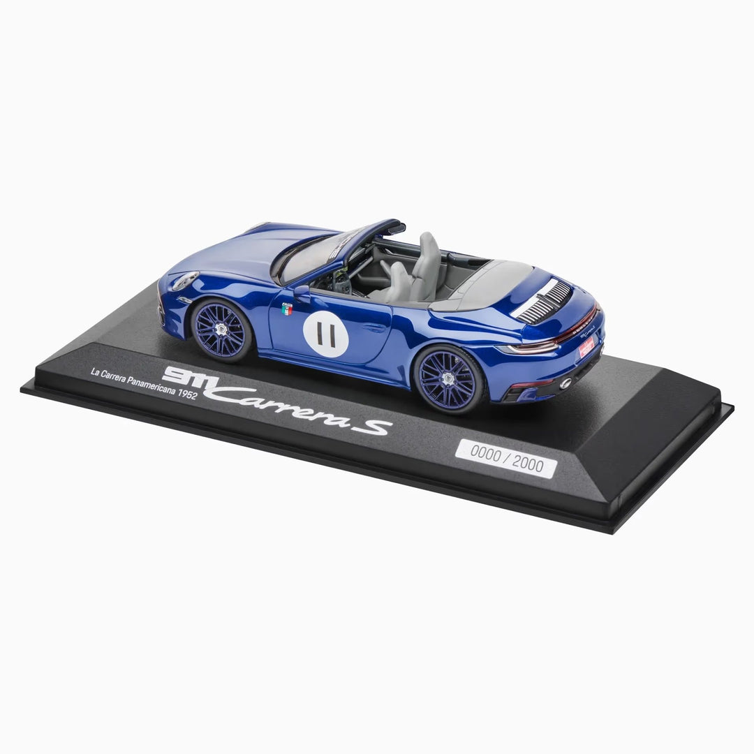 Porsche 911 Carrera S Cabriolet (992) La Carrera Panamericana 1:43 Scale Model Car - Limited Edition