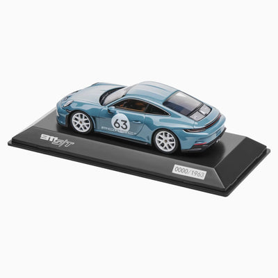 Porsche 911 S/T (992) Shore Blue 1:43 Scale Model Car - Limited Edition