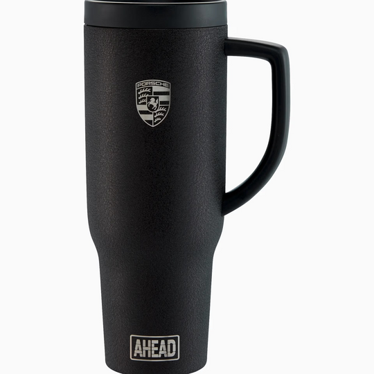 Porsche Style Black Thermal Travel Mug - AHEAD