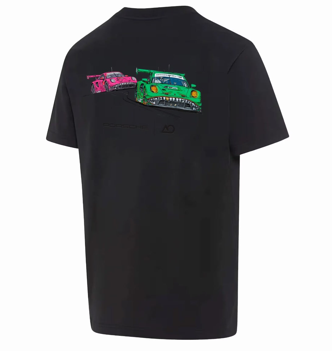Porsche Unisex Duo T-Shirt (Black) - AO Racing – Porsche Exchange