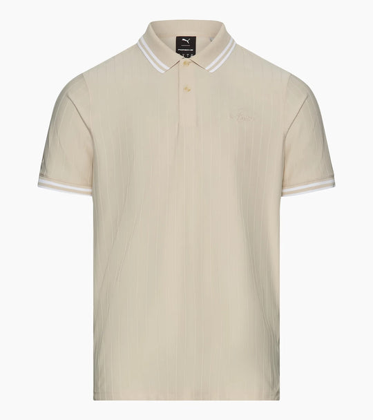 Porsche x Puma Men's Beige Polo Shirt - 911 Targa 60Y