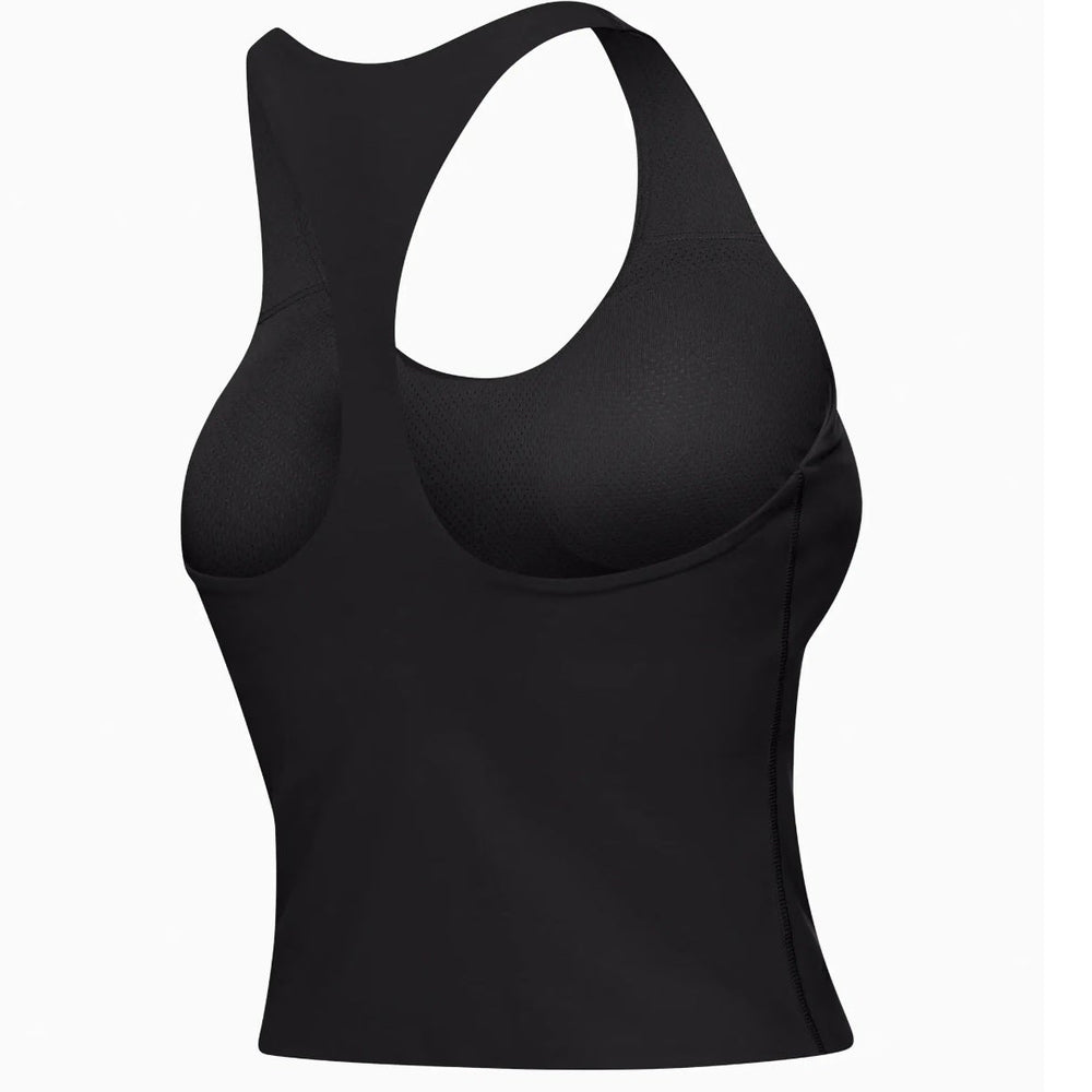 Porsche Crop Top Tank Top (Black) - Cayenne Electric Urban