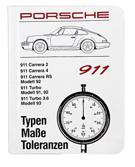 Porsche Technical Specifications Pocket Book - 911 Carrera 2/4