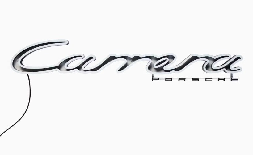 Porsche Carrera Illuminated Lettering , Limited