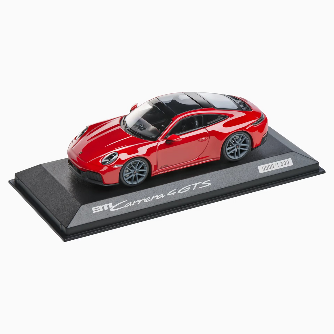 Porsche 911 Carrera 4 GTS Coupé (992.2), 1:43 Scale Model Car - Carmine Red